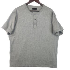 Banana Republic Gray Short Sleeve Henley Shirt